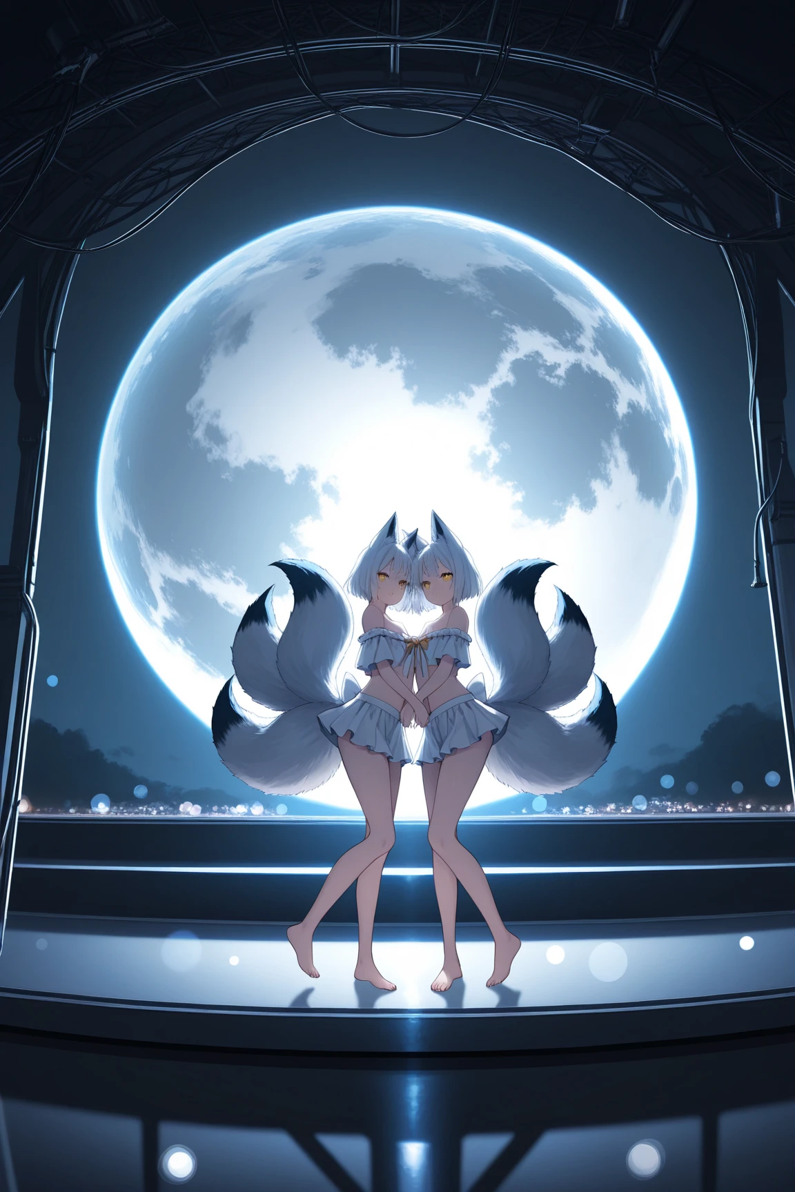 anime girl with cat ears and tail in a white bikini, neferpitou, holo is a wolf girl, anime catgirl, white cat girl, cute anime catgirl, seductive anime girl, beautiful anime catgirl, white - haired fox, holo if a wolf girl, wolf ears, attractive cat girl, nyaruko-san, anime moe artstyle