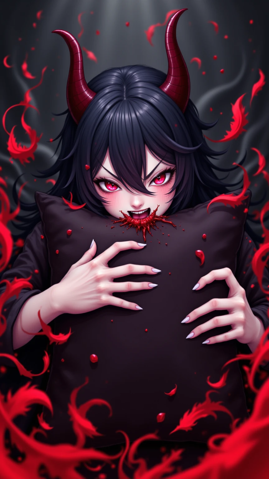 Sinister demon eating toddlers penis
