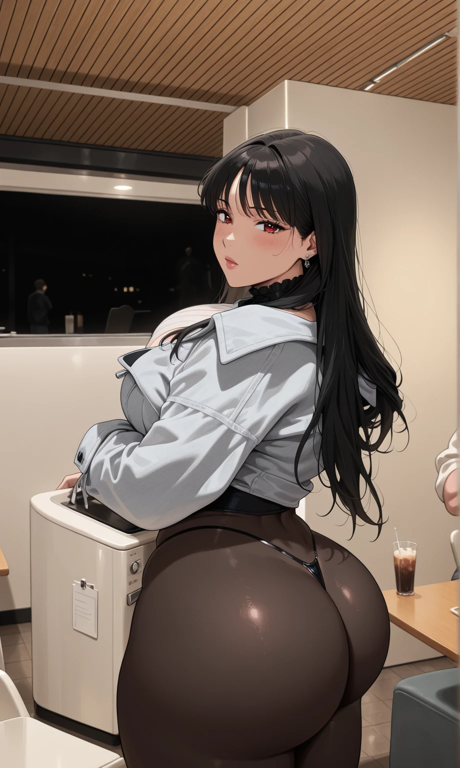 announcer、knit sweater、Tight Skirt、beautiful mature woman、27 years old、buttocks emphasis