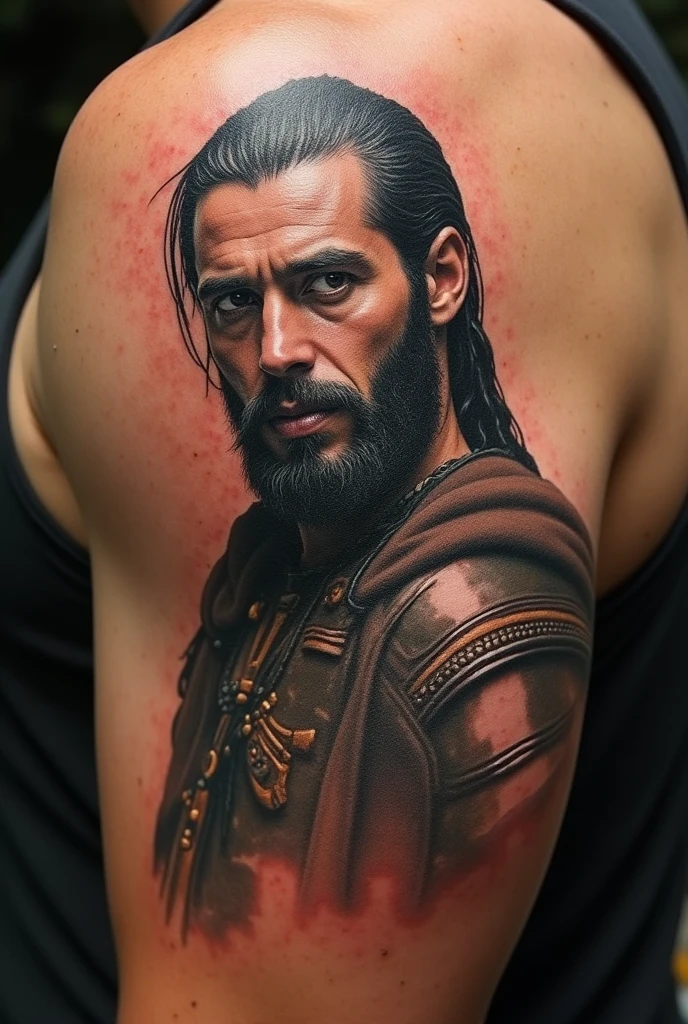 ((best quality)), ((masterpiece)), (detailed), tatuaje a blanco negro de un mapache, una zarigüeya y un zorrillo