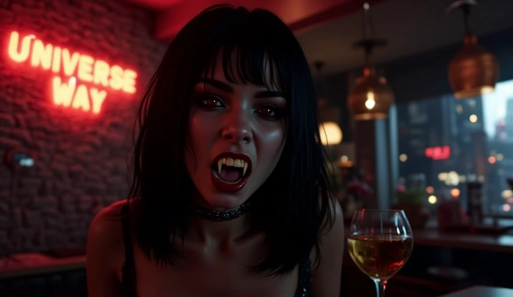 Play nightclub scene from the matrix movie, black, albino, fat, beautiful women like colorful rockstars, deathrock style, ebm industrial style all in full, in various positions, sharp image, 8k, cinematic lighting, light angles close to the faces of the characters, masterpiece, satanic weather, 4k image, high image quality