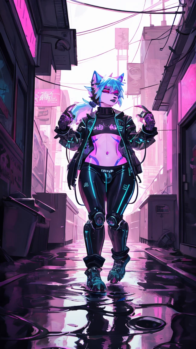 Wear complex cyberpunk urban clothing, beautiful, girl, detailed portrait, 4k, bright colors, conceptual art, dramatic cinematic atmosphere, sharp focus, volumetric lighting, cinematic lighting, busty studio quality