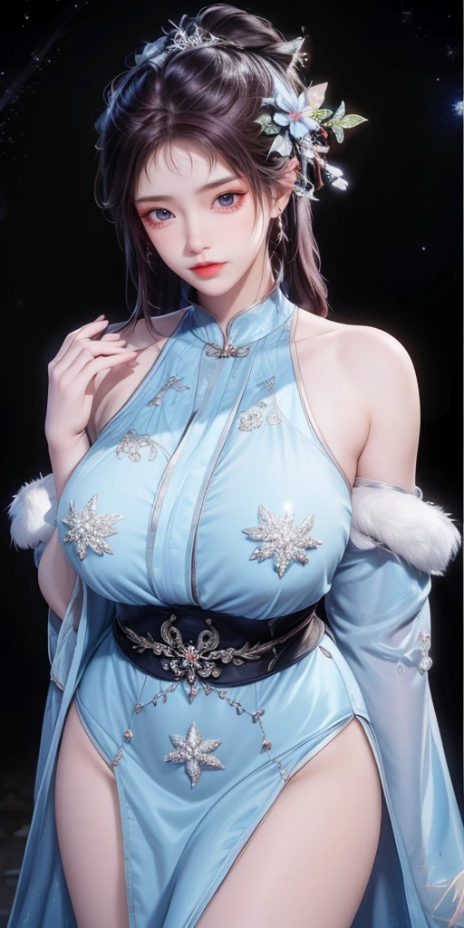 beautiful woman，folk girl，long, White hair and blue eyes,ฉันมีเปียlongทางด้านขวา.，She wears a blue Thai dress.,กระโปรงไทยโบราณlong，holding a jasmine garland,countryside，countryside，beautiful scenery，European Middle Ages，smile with teeth，forehead，forehead exposed，big ，rift, ,(2 young women ,beautiful woman),หน้าอกbig,Show your breasts,The cracks are clear....,((หัวนมbig))，(pubic bone), rift, visible chest,seductive pose,I see bulging nipples.,(((areolae ขนาดbig:1.4,pink,The nipples are clearly visible.......))),(Separate outfit showing nipples:1.4), (semi-naked:1.8)