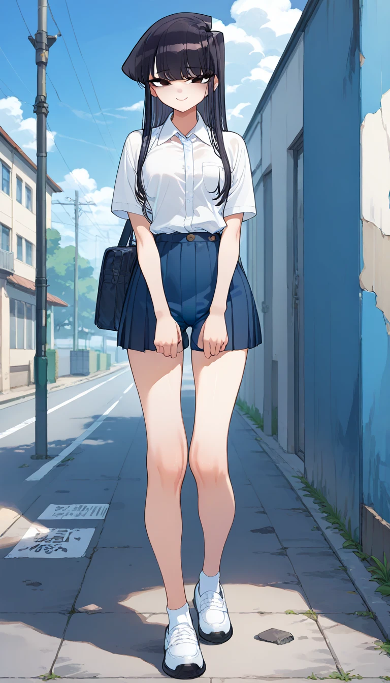 Sit with your knees hugged,(Very flat chest),Very thin body,Outdoor、Outdoor Exposure,(全nakedで),naked,(She is wearing a large gray scarf around her neck, covering her shoulders.),Look down,tits,Nipples,belly button,Schoolyard,loafers,White loose socks,Hime cut,Long Hair,bag、cel animation,raffed Asian , Surreal school girl, High school girl posing, Surreal school girl, Young and thin gravure idol, Young Sensual Gravure Idol, Asian, so beautiful, Cute school girl, Young and cute gravure idol, A real young gravure idol, beautiful Asian