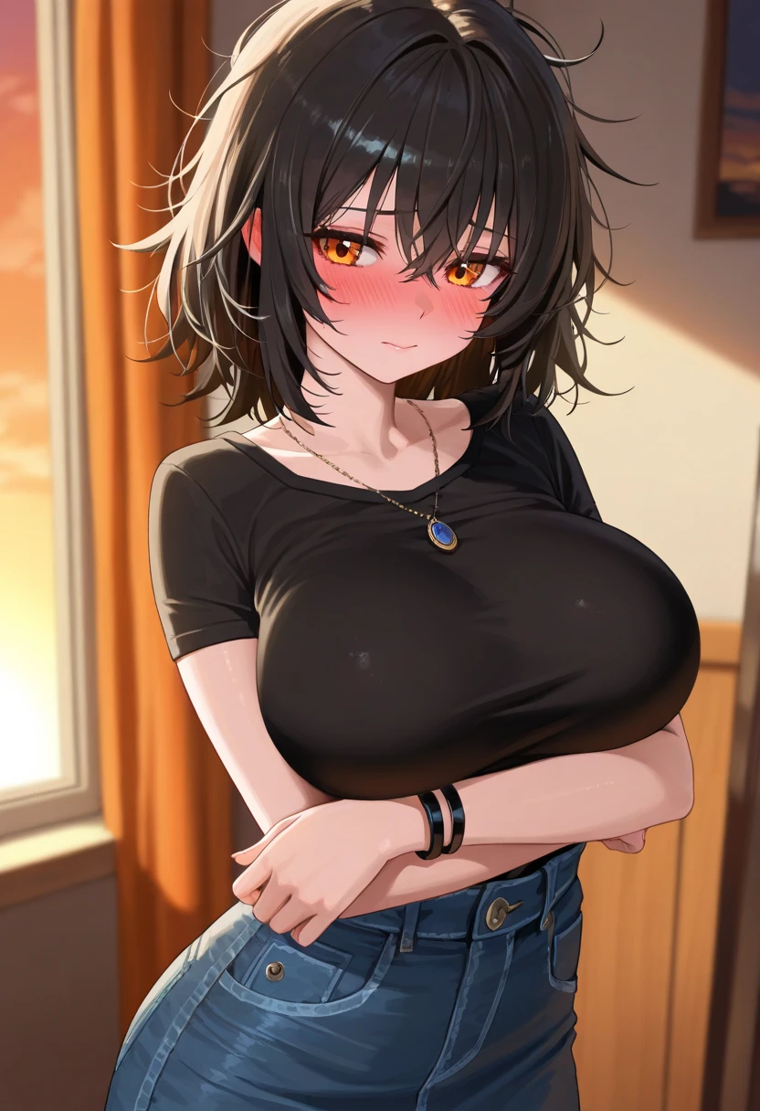 Folded ear dog，Big Tail，big ear，HYPER_BREASTS，Round breasts，((male))，Sports students，high quality，best quality，extremely detailed characters，Upper Body，(Police Uniform)，shorts，collar，high resolution，Super detailed，Fitness coach，bedroom，Perfect breasts，Normal breast structure，Boyfriend，Sitting，male_body，Extremely detailed eyes，Super high detail face，((little boy))，((Shota))，cute，((Beast))，标准的male身体，shota，Cool brother