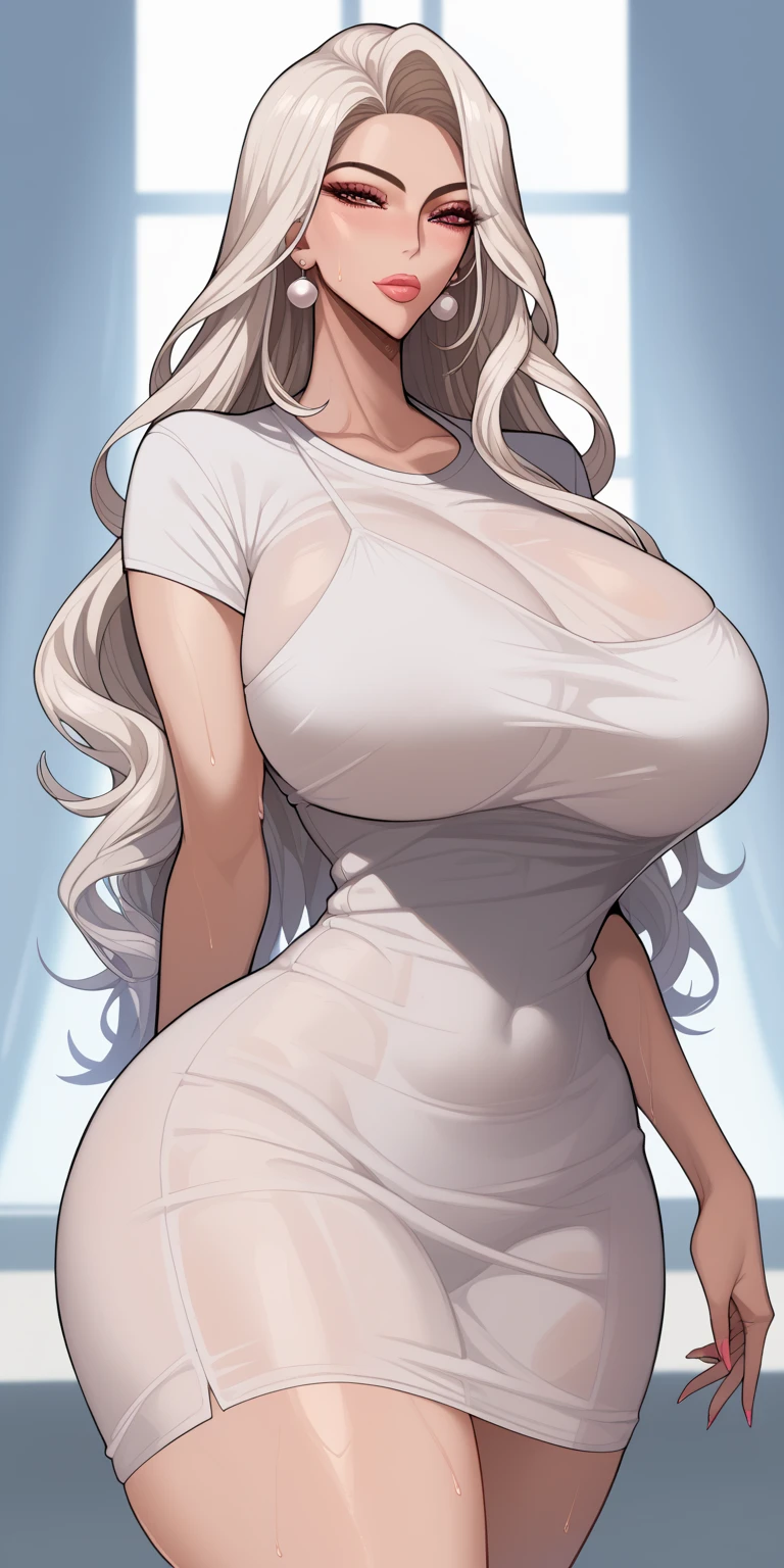 ((masterpiece)), ((best quality)), (detailed), perfect, solo, great fairy, gorgeous woman with large breasts, luscious lips, long hair, huge breast, deep cleavage, huge breasts, sexy, (((oiled breasts))), (((sweated breasts)))
