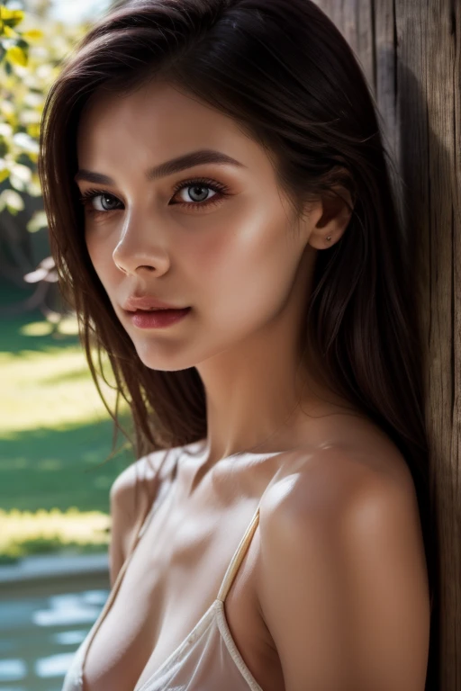(RAW photo, best quality), (realistic, photo-realistic:1.3), best quality, highly detailed, masterpiece, ultra-detailed, illustration, 1girl, beautiful detailed eyes, beautiful detailed lips, extremely detailed eyes and face, long eyelashes, beautiful young woman, serene expression, flowing hair, elegant dress, natural lighting, lush garden, vibrant colors, intricate details