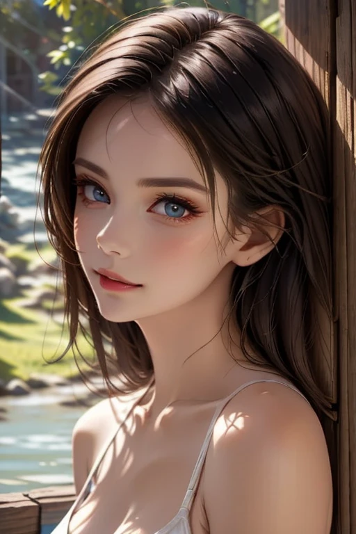 (highest quality,4k,8k,High resolution,masterpiece:1.2),super detailed,(realistic,photorealistic,photo-realistic:1.37),detailed and beautiful eyes,dense and beautiful lips,highly detailed eyes and face,long eyelashes,[garden, Bright colors,soft natural light,romantic atmosphere,vivid flowers, flowing dress,feminine and elegant pose,Happy and confident look, High fashion style, Dreamy scenery, fine art portrait, art print quality, oil painting techniques, impressionist style.smiling with his mouth closed