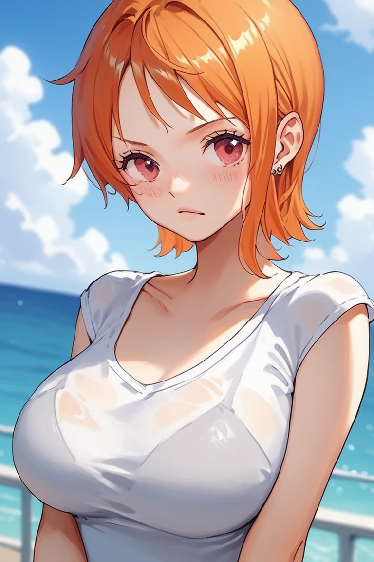 One Girl,yotsuha nakano, Yotsuha Nakano, bangs, blue eyes, Orange Hair,Green hair ribbon,happy smile, smile, Open your mouth,orange super micro bikini,Real Summer,Daytime,sunny,My hair is blowing in the wind,whole bodyがイラストに入るように,topless、Bottomless、Nipple exposure、bottomless、Lower body exposed、Break outdoors up to your knees, city,Coastal street break looking at viewer, whole body,(((topless、Bottomless、Detailed nipples)))
break (masterpiece:1.2), highest quality, High resolution, unity 8k wallpaper, (shape:0.8), (Beautiful details:1.6), Highly detailed face, Perfect lighting, Extremely detailed CG, (Perfect hands, Perfect Anatomy),