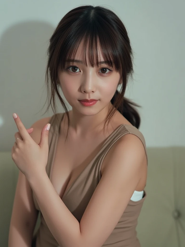 (2 Japanese girl,), (Small breasts:1.5,),(solo,Textured skin, Detailed skin,Detailed face,Detailed eyes,detailed posing,Natural eyebrows,Perfect limbs,High detail, Highest quality, Super detailed, Surrealism, ,8k,RAW Photos,Photographicism,Professional Lighting,Portrait Photography,),((Black Hair, Dark Eyes,Natural Makeup,Simple earrings,Bob Hair,happiness/joy)),(((Holding a single-lens reflex camera in hand,Perfect camera)))