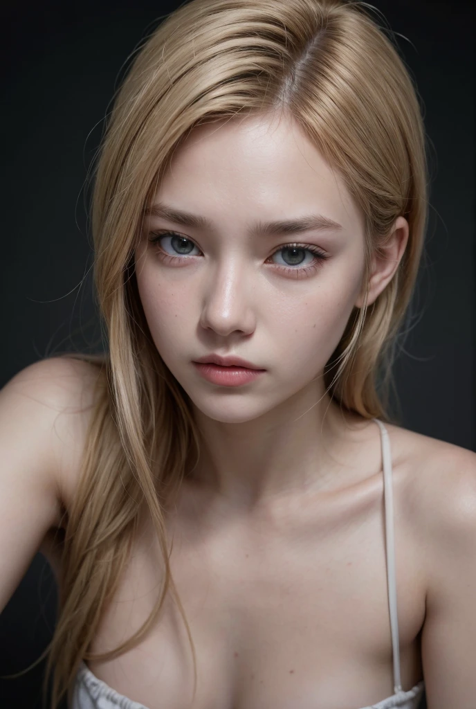 Female, standing, straight, (masterpiece), maximum quality, absurdres,award winning photo, extremely detailed, amazing, fine detail, extremely detailed eyes and face, by lee jeffries nikon d850 film stock photograph 4 kodak portra 400 camera f1.6 lens rich colors hyper realistic lifelike texture dramatic lighting unrealengine trending on artstation cinestill 800 tungsten, beautiful rud_woman, a woman with long blond hair and blue eyes ,perfect rud_face, perfect rud_body