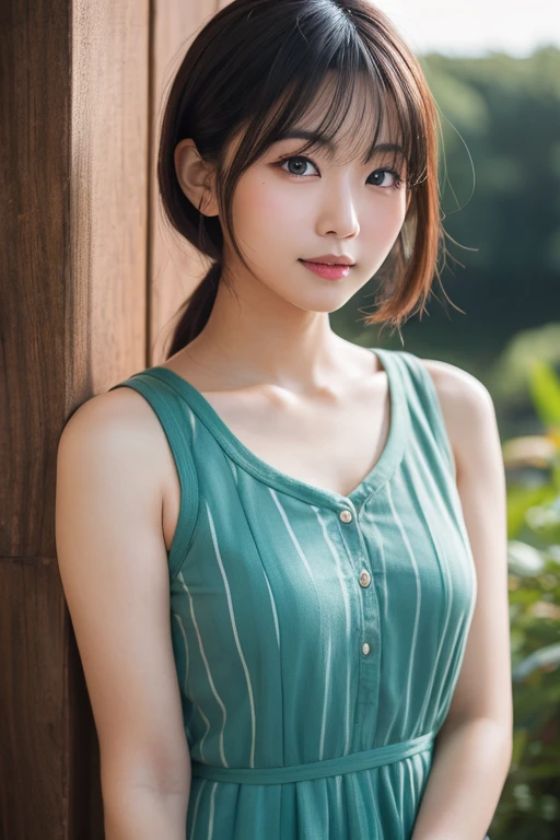 (highest quality:1.5)、(Realistic:1.5)、(1 person:1.5)、(Upper Body:1.5)、Very detailed、High resolution、8k wallpaper、Small breasts、Natural color lips、Cute Smile、Japanese women、20-year-old girl、Beautiful and elegant face、Perfect and beautiful face、Big eyeake your eyes bigger、Beautiful Eyes、Round eyebrows、Arched eyebrows、Groomed eyebrows、Beautiful and elegant face、Natural double eyelids、Natural Bangs、Beautiful thin nose、Beautiful Skin、Medium Bob Hair、Natural Bangs、Perfect and beautiful face、Slim face and figure、(Looking at the camera with a cute expression)、Bright lighting、Professional Lighting、Forward lighting、Cute Smile、Summer blue sky、Grass park on the mountain、Look at the viewers、(Staring at the camera with a cute expression)、(Lighting the face)、Bright lighting、Professional Lighting、Forward lighting、Cute Smile、Beautiful clavicle、Beautiful cleavage、Beautiful feet、Smooth Skin、camisole、it on the grass、wariza, Place your hands on your thighs、Beautiful thighs、Sit down、Leaning forward、Girl sitting、seiza、