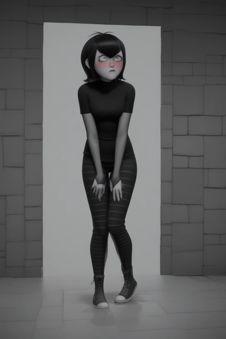 <lora:tfmRaven3DLora_genesis:0.60> ((masterpiece, best quality)), natural lighting, (1girl), (solo), (female focus), (eighteen years old), skinny, (smiling:0.050), (half closed eyes:0.1), detailed face, (larger breasts), purple eyes, short purple hair, black high leg leotard, (3d), looking at viewer, talking, standing outside on top of building,
