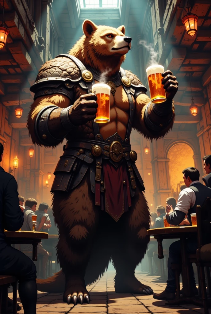 ((Masterpiece)),((Hight quality)),((Hught Detailed)),((Realistic,)) Anime Artistic masterpiece art, Concept anime art, Dungeons and Dragons art, dungeons and dragons mmorpg, different comic vignettes, Obese sumo Bears, He is a porn star who creates a weight gain potion for Gigolo bears, In a scene where you can see that the scientist gives drink to some Gigolo bears making their bodies grow and gain a lot of weight creating big and strong Gigolos to dance in the club