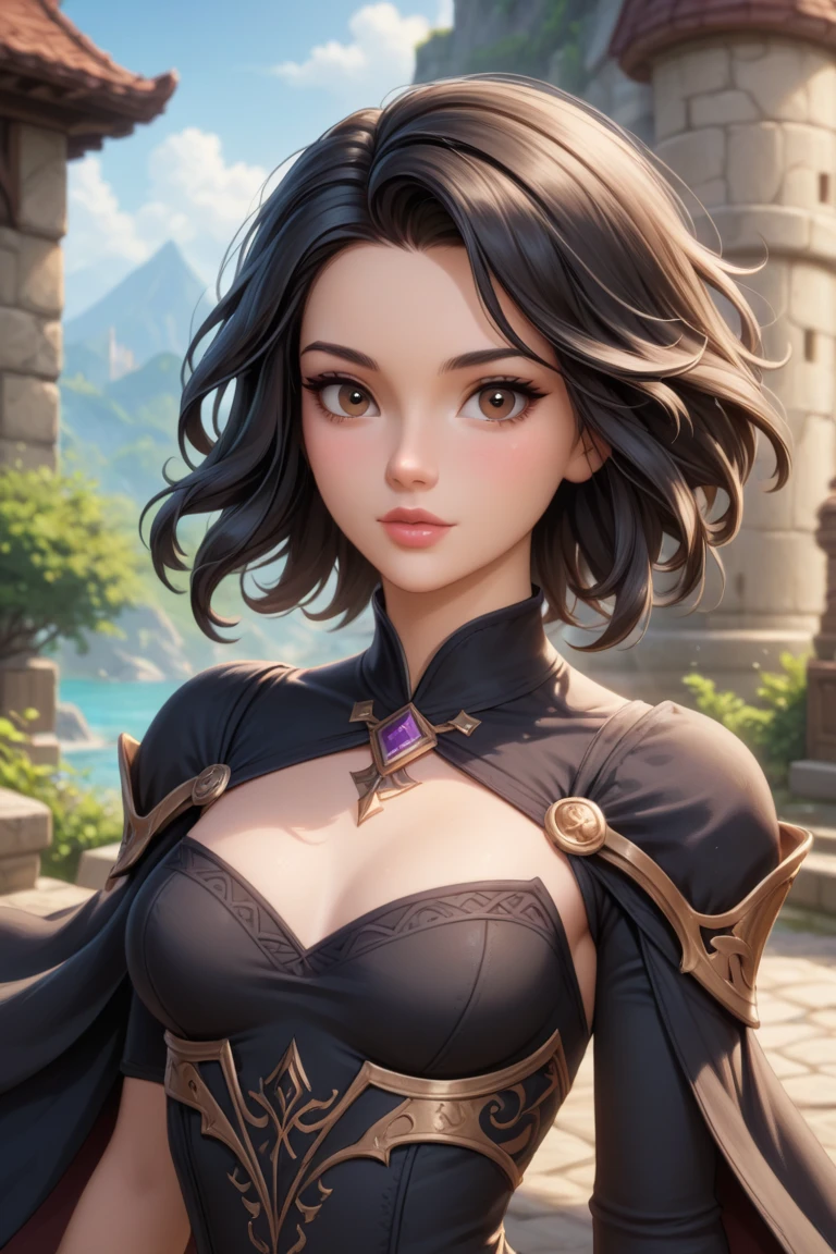 (masterpiece), (extremely intricate:1.3),, (realistic), portrait of a girl, the most beautiful in the world, (medieval armor), metal reflections, upper body, outdoors, intense sunlight, far away castle, professional photograph of a stunning woman detailed, sharp focus, dramatic, award winning, cinematic lighting, octane render, unreal engine, volumetrics dtx, (film grain, bokeh, blurry foreground, blurry background), crest on chest, sultry look, seductive
