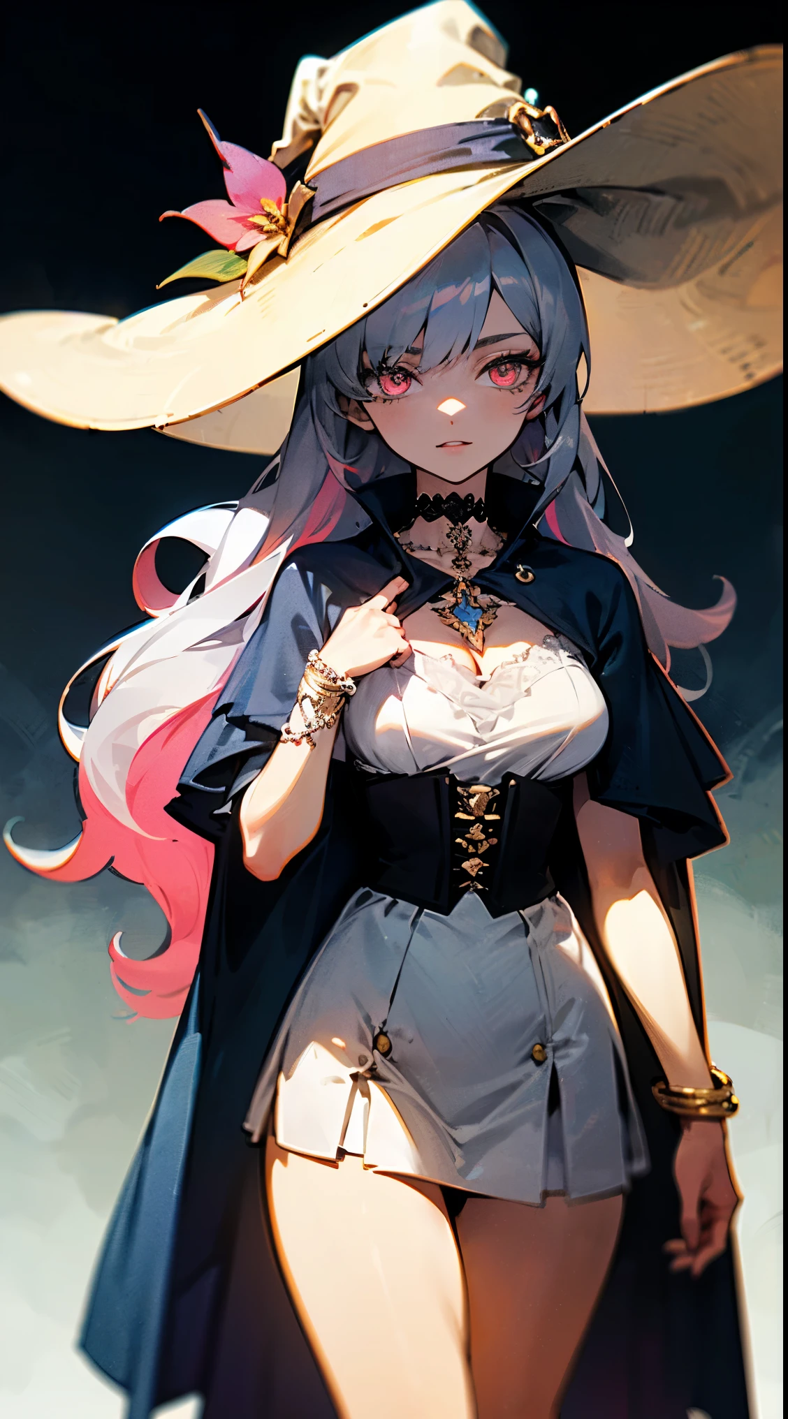 (masterpiece, Top quality), detail, ((Character Concept Art)), (1 名woman, woman, Black long skirt, Witch Hat,young,12 years old,Casting Magic,huge flame,Huge fireball, Shoulderless neckline,Witch clothing fabric, Many parts), (Pale skin), (detailed Eyes), detailed Face, ((Charming smile emoji)), Athlete's body, Black hair, Long hair, ((Charming smile emoji)), details, Animated baby, wallpaper, game illustration, Animagine XL Baby, Long hair long style, ((Cast fire magic, Fire Mage)), detail, Anime babe, wallpaper, game illustration, Animagine XL Baby, Dōjin works, cartoon