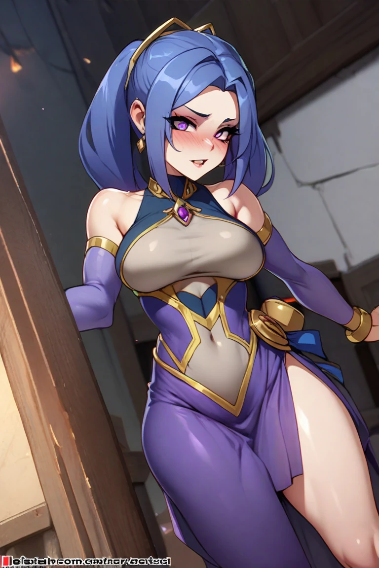 (highres, high quality:1.3), intricate details, vibrant image, sharpness, colorful,
1girl, mature female, milf,
GAME_shantae_ownwaifu,long hair,purple hair,shantae,www.ownwaifu.com,dark skin,breasts,jewelry,earrings,very long hair,pointy ears,dark-skinned female,hoop earrings,pants,blue eyes,navel,ponytail,bracer,tiara,choker,cleavage,harem pants,bare shoulders,bandeau,o-ring,collarbone,o-ring top,red pants,midriff,forehead jewel,vest,black choker,large breasts,see-through,vambraces,high ponytail,thick thighs,circlet, bulge