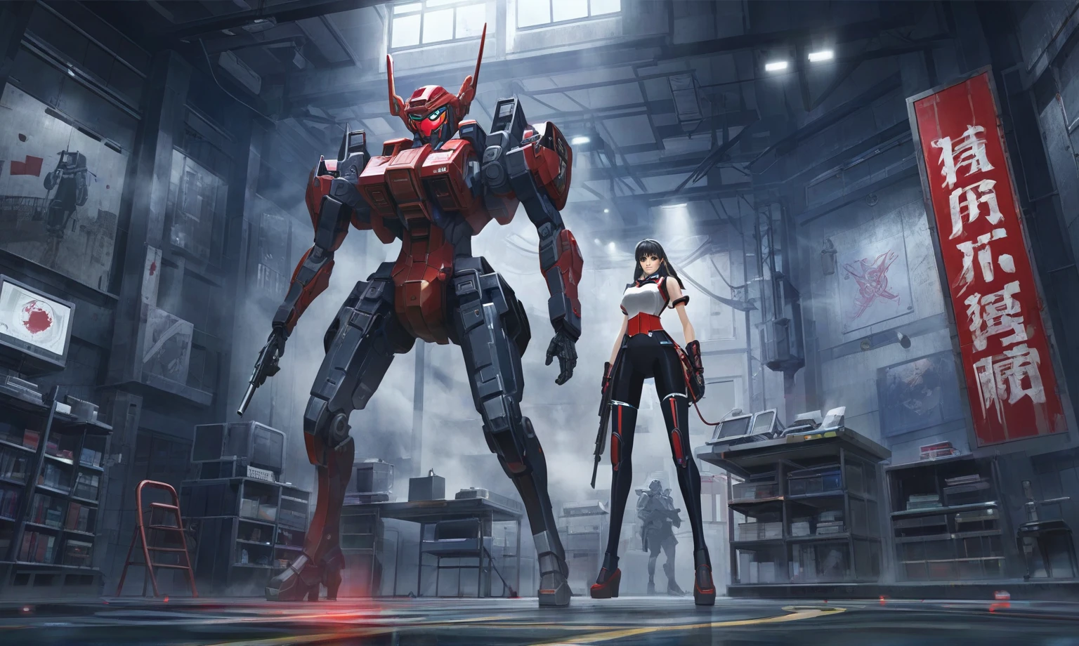 (masterpiece, Highest quality), (Perfect athletic body:1.2), (Detailed Hair), Very detailed, Anime Style, whole body, Cyberpunk Ninja Girl, Large scale, cyborg, Wearing an oiran coat and bamboo hat. Many arms and swords, Wasteland standings, Wear tech boots, 8K high resolution, Trend Art Station, White Background, Standing in the wasteland, whole body,