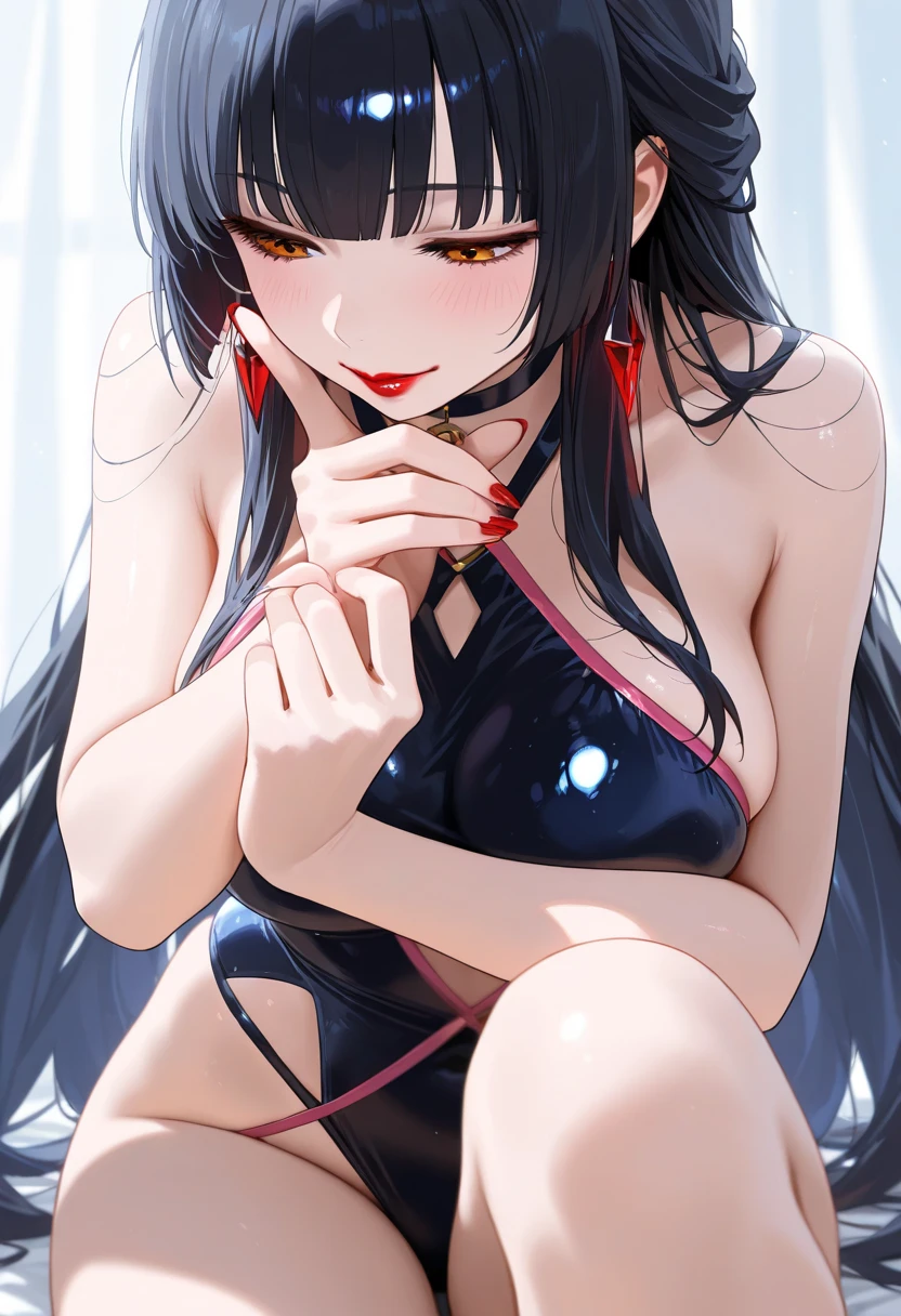 {{{{{16k}}}}}, {{{{{Unique atmosphere in the middle of the transition from girl to sexy woman, transforming a Japanese girl with a cutely pussy into her facial rank to the SSS rank of top-notch pretty actresses, She's in a cylindrical aquarium filled with female hormone fluid with a control panel that allows her to change the shape and appearance and personality of the girl inside at will, Ambush her every night and fuck her through the night, When the control slider under the aquarium was adjusted to purity, her appearance changed to cute and innocent, She was a 12-year-old girl but after four years of being raped while being injected with beauty-enhancing hormones every day she grew into a 16-year-old that she had an erotic fetish for lips and necks and waistlines, she was being raped and clearer the nip line from underbust to hips, She had a pretty face like an idol but as she grew up, she became beautiful like an actress, Her too-beautiful rounded tits wrapped in her separates flower pattern swimsuit, Her hair is replaced by a bang long glossy very Straight black hair with ribbon, The growing body is reproduced with sex-loving, thick vivid lips, Her gasps echoing through the water, She is fitted with a ribbon collar that puts people which transforms her into a cute once-in-a-millennium}}}}},{{Extremely detailed}},{{{{{integrated her head pure small, Enchanting Too thick and erotic deep pink lips, Her thickened lips shimmer with luster}}}}},{{{{{Her tattoos spread all over her body, She is tattooed with lewd flowers on her neck, arms, lower abdomen, thighs, ribbon piercings are attached all over her body}}}}}