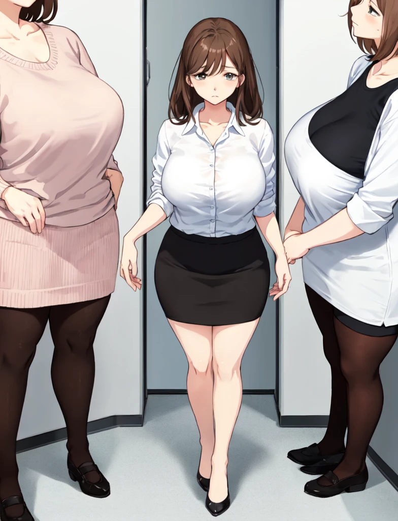 high quality,8K,high resolution,woman,1 personality,(comics),(fat1.5),(smile),(Height 1.4),(fat1.5),(cleavage 1.5),(Side 1.5),(luxury hotel),(thick thighs 1.8),(underwear),(Knitwear 1.5),(mini skirt),(big breasts 1.5),monochrome,black and white,