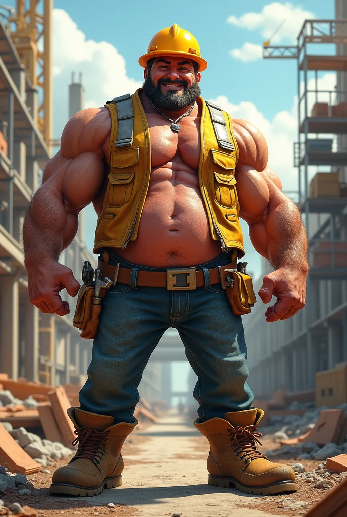 Cybepunk aesthetic, 8k, super detail, A portrait full body of Matt Damon moustache beard, age 50 yo heavy truckers interacting lovely, medium hair shaved sides, Strong, muscular, hairy big belly bodybuilder, jockstrap showing very hairy pubs groin area, bulge, leather boots, epic realistic, photo, faded, neutral colors, ((((hdr)))), muted colors, intricate scene, artstation, intricate details, vignette
