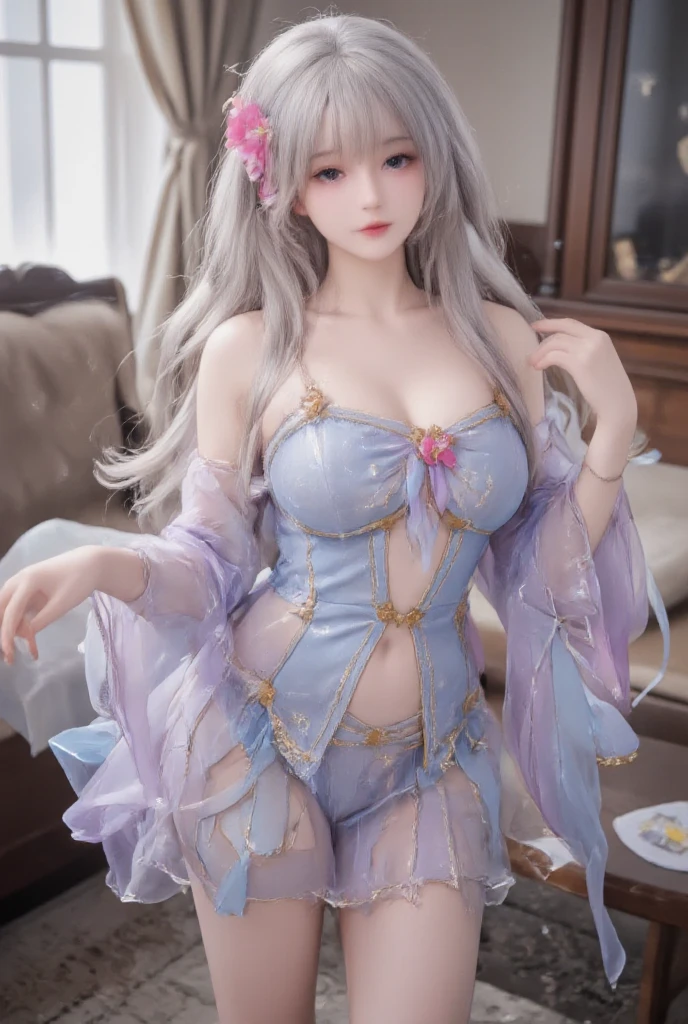 beautiful sexy woman who controls poison、beautiful smile、lipgloss、long lashes、intense makeup、look at the camera、full body Esbian、、sparkling poisoned flower costume、、、、sparkling Colorful hair、secrete poison、skull hair accessories, detailed tights、shiny sparkling flowers background