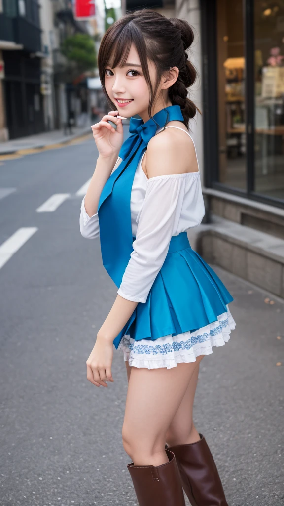realistic, 1girl, white hair, purple eyes, glowing eyes, crop top, skirt, parted lips, blush, night, flowers, sun, sunlight,