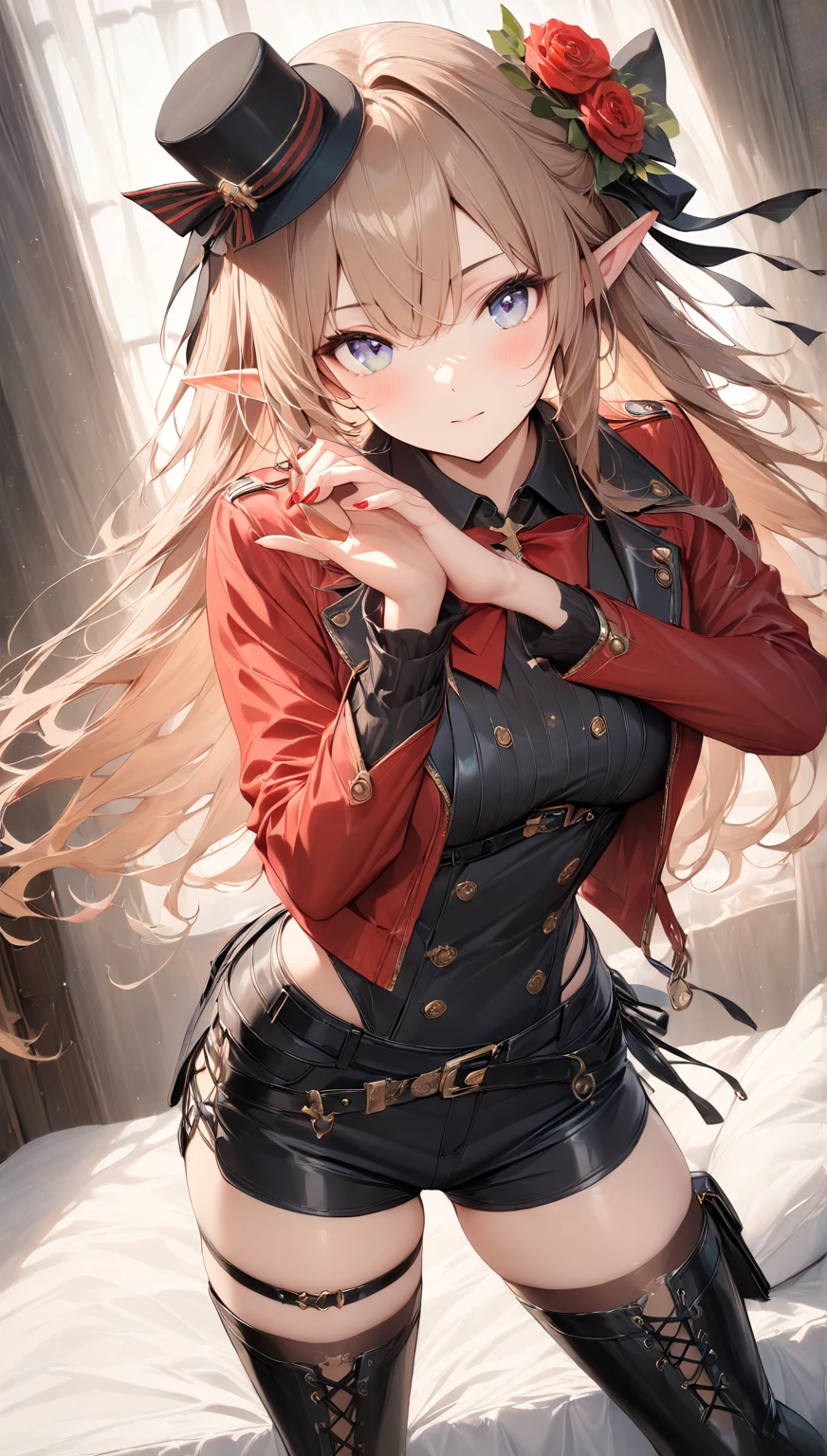Masterpiece, top quality, 4K UHD,
heroine girl, full body, black uniform,
unique skull design on uniform,
long flowing hair, snow boots,
comic book style, semi-strong, cute and charming,
sitting, cozy living room,
warm ambiance, fireplace, bookshelf,
cartoonish scenery, red and blue color scheme,
crayon-drawn wallpaper,
sunlight filtering through a window,
soft focus, gentle smile,
confident expression, playful attitude,
creative shading, exaggerated features --auto --s2