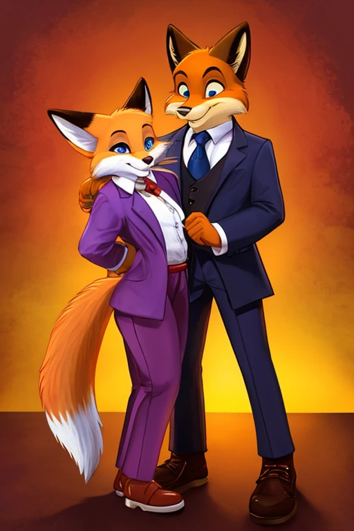 mr.wolf and diane foxington from the movie “the bad guys” having sex. outside, fully nude, detailed, penis, vagina, cum
