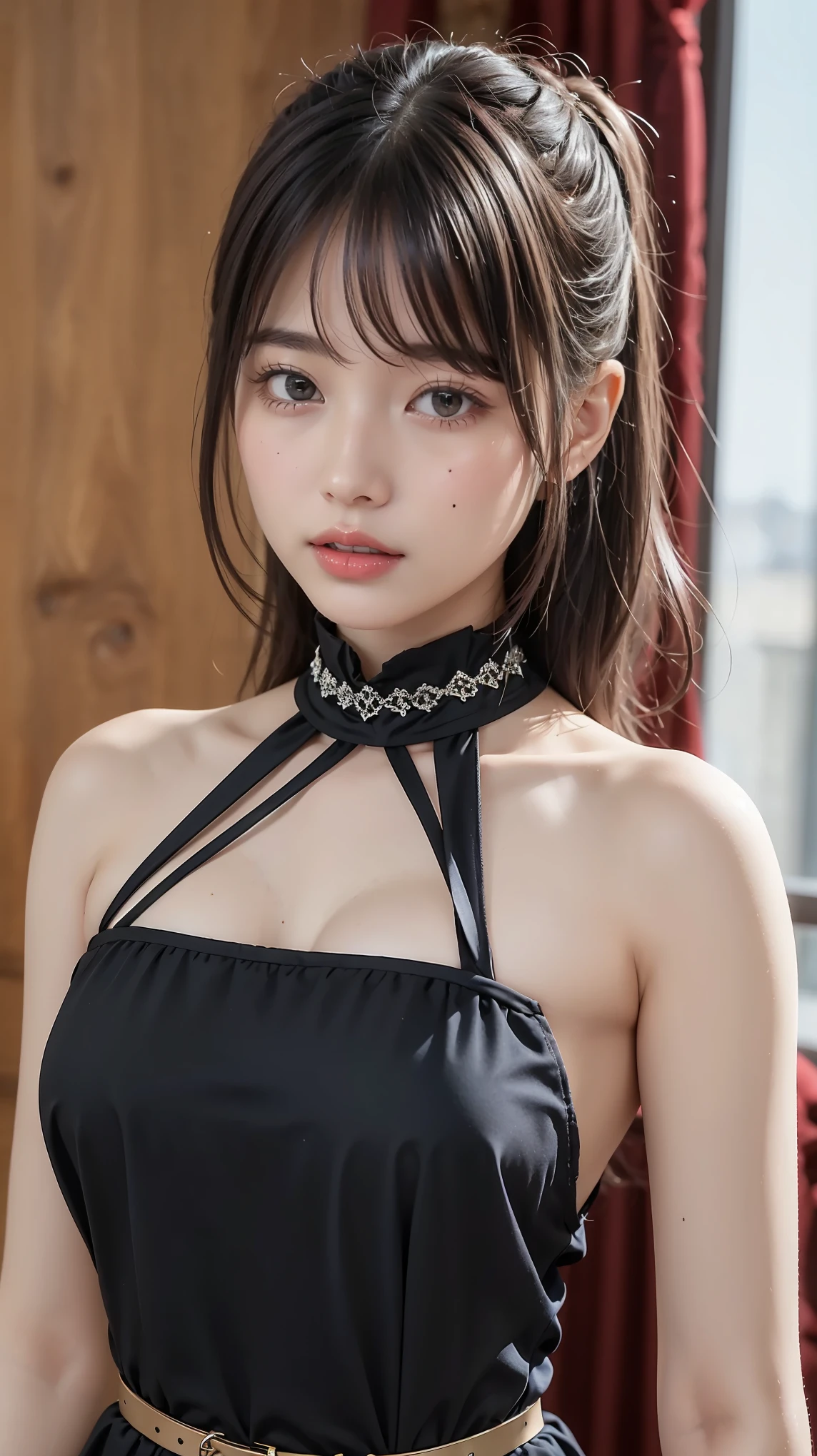 (41k4:1.15), (aika-sawaguchi:0.5), face, masterpiece, Best Quality, 8K, Raw photo, top-notch quality, masterpiece, (maid:1.5), (BDSM:1.4), (rope bondage:1.4), (tied up with rope:1.3), (wearing a french maid uniform:1.7), (arms behind back), solo, (1 pretty Japanese girl), exceptionally detailed RAW color photo, professional-grade photograph, (Realistic, Photorealistic:1.37), (highly detailed skin:1.2), Ultra-high resolution, (lens 50mm), (masterpiece, top-quality:1.3), (hyper realistic:1.35), (Photorealistic:1.45), (Realistic:1.4), (looking at viewer:1.4), (facing viewer:1.4), 1 beautiful girl, 18 years old, Japanese idol, supermodel, pale skin, (slim:1.3), (slim body:1.25), (slender body:1.25), (narrow waist:1.25), pretty face, (large breasts:1.15), (deep cleavage), gravure idol