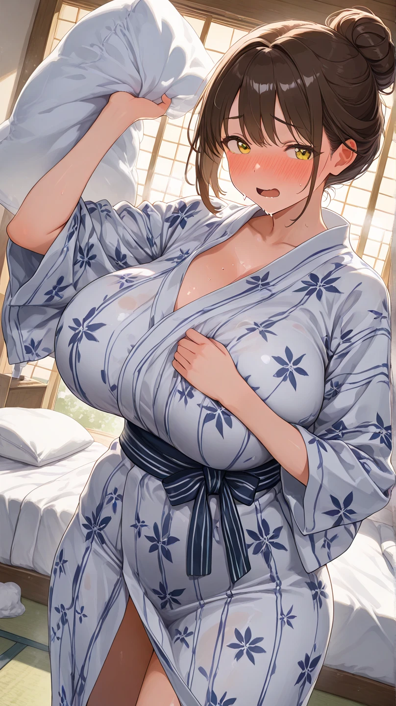 Kasumi Toyama,Band Dream!,(Mother and daughter:1.6),(Two Women:1.6),(Happy smile:1.3),Peace of mind,peace of mind,Trance,Purple eyes,(Absurd, 8K, 4K, Tabletop, Extremely detailed:1.2), Highest quality, Perfect Anatomy,Perfect Face,Heart-shaped pupils,Being spoiled,looks happy,Glasses,classroom,mechanical,(big breasted mother:1.5),(A girl with very small breasts:1.5),Are sleeping,Embrace each other,Acme,Masterpiece Nipples,Black pubic hair,Erect nipples,Sweaty, (A thin and transparent yukata:1.4), (Firm and huge breasts:1.8), Exposed shoulders, nsfw, (Sexual expressions:1.5)
