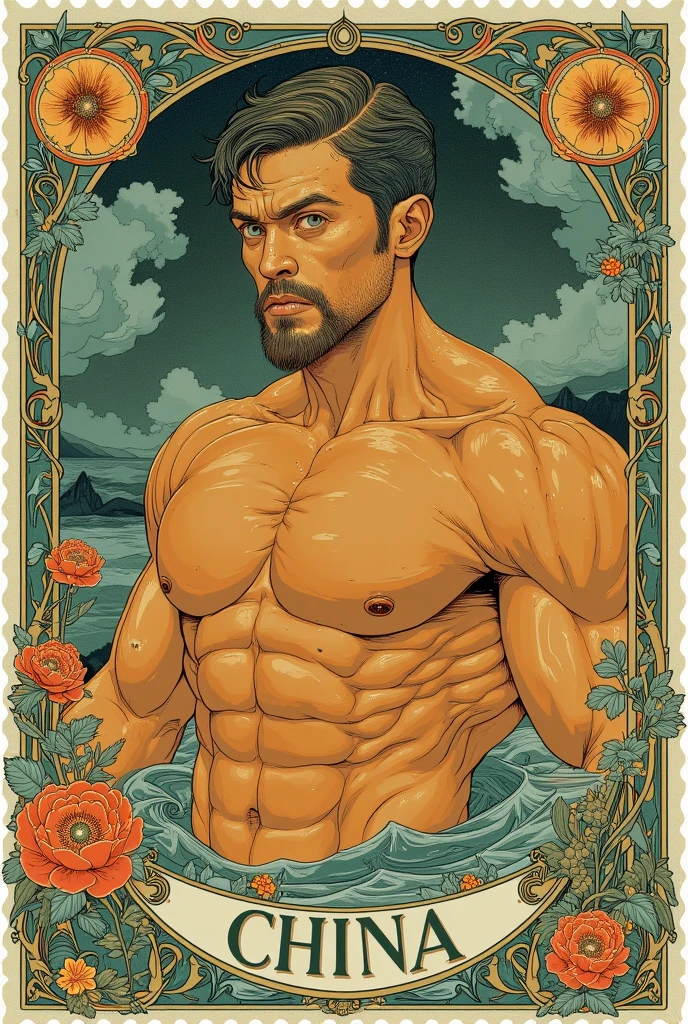 vintage gay poster for a naked man