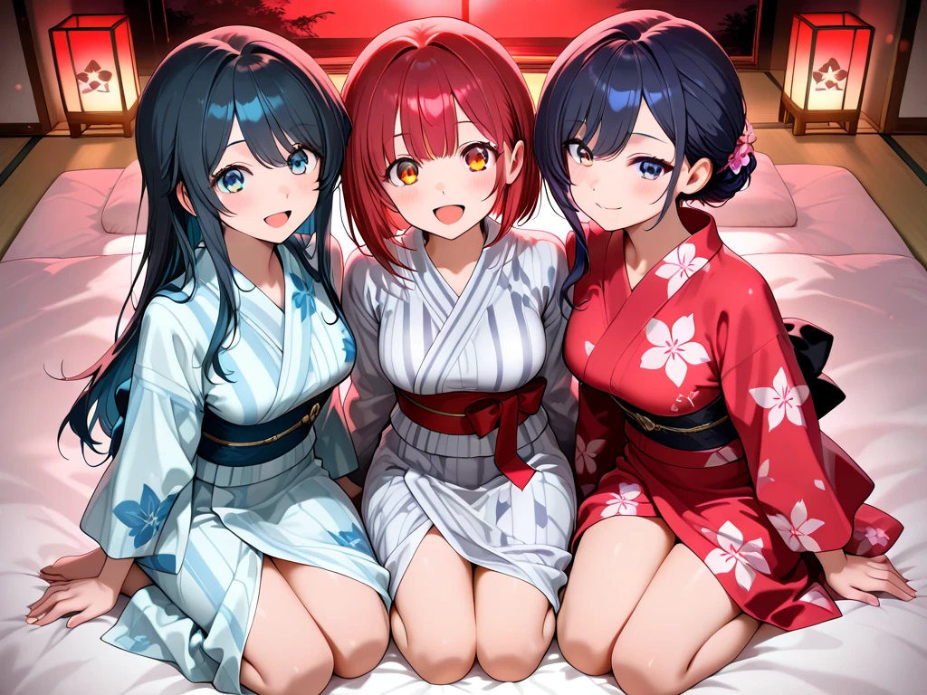 Sisters,Lesbian,In heat,Having an orgasm,Squirting,Masturbating,They are hugging each other,Half naked,Japanese clothing