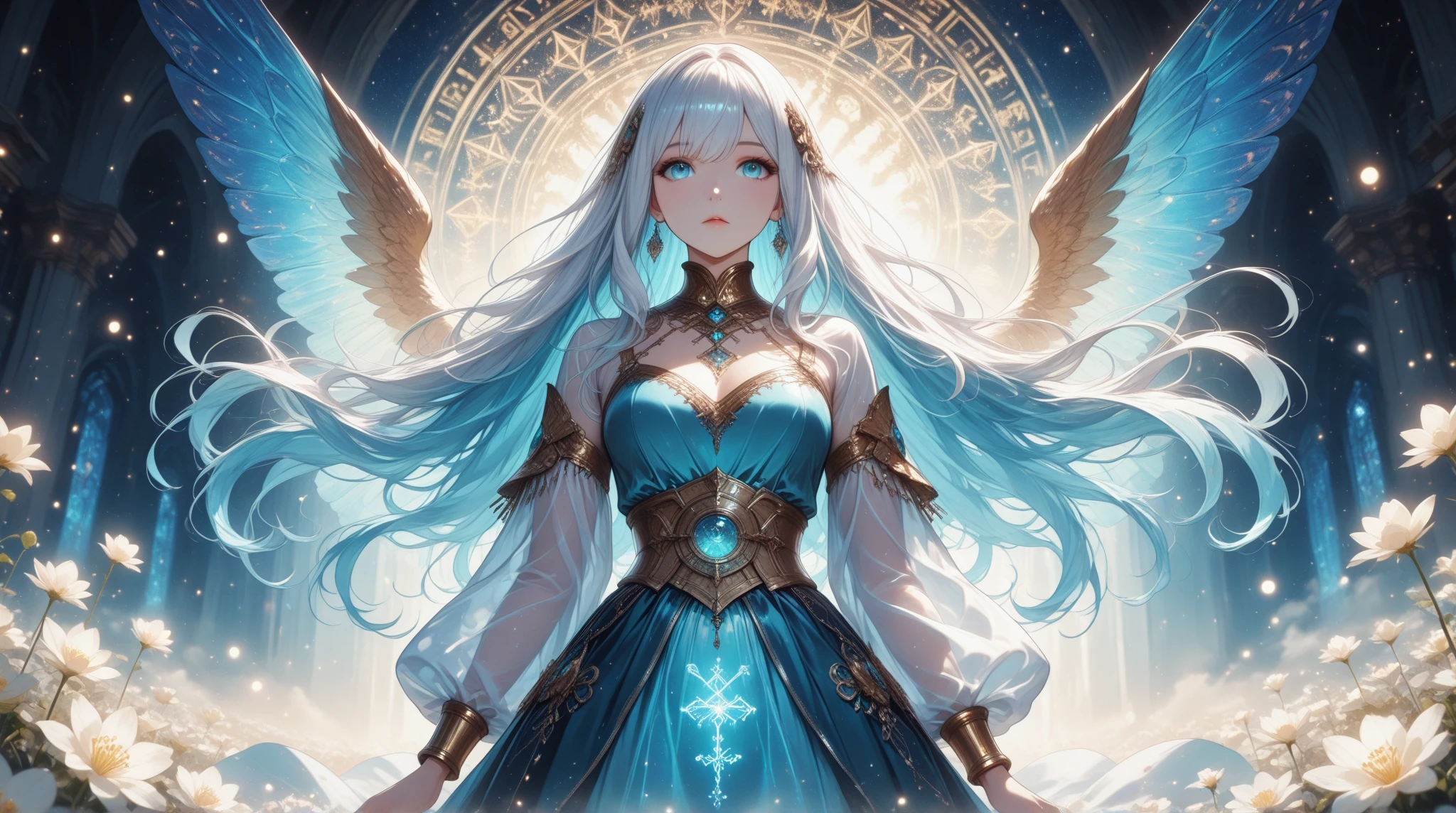 ((original photo)), ((masterpiece)), Anthropomorphic humanoid angel girl wearing white noble robe, intricate details, Intricate Gribbles Works, The sky behind, Pink, beautiful wings, Detailed eyes and lips