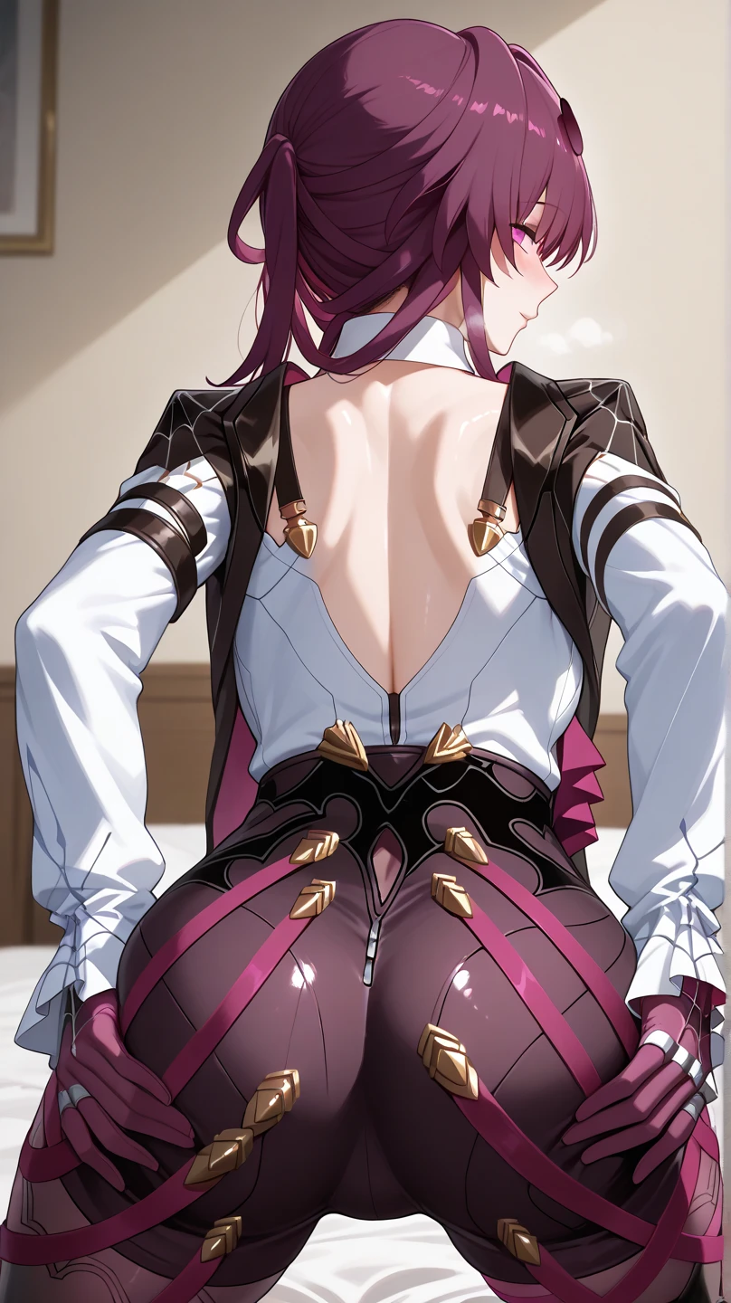 (Masterpiece),Best Quality, ultra-detailed, perfect hands (Delicate finger expression),perfect legs, Delicate eye expression, delicate face expression, female, jessie, long hair slicked back , blue eyes(empty eye),naked body,Slender and sexy body, Moderate and pretty breasts,Blank face, closed mouth, Solo, nude, maid(black, miniskirt), skirt lift, ambient lights, detailed,provocative pose, cowboy shots, pussy, cum in pussy, bedroom, standing, Sexy waist teasing,wicked smile