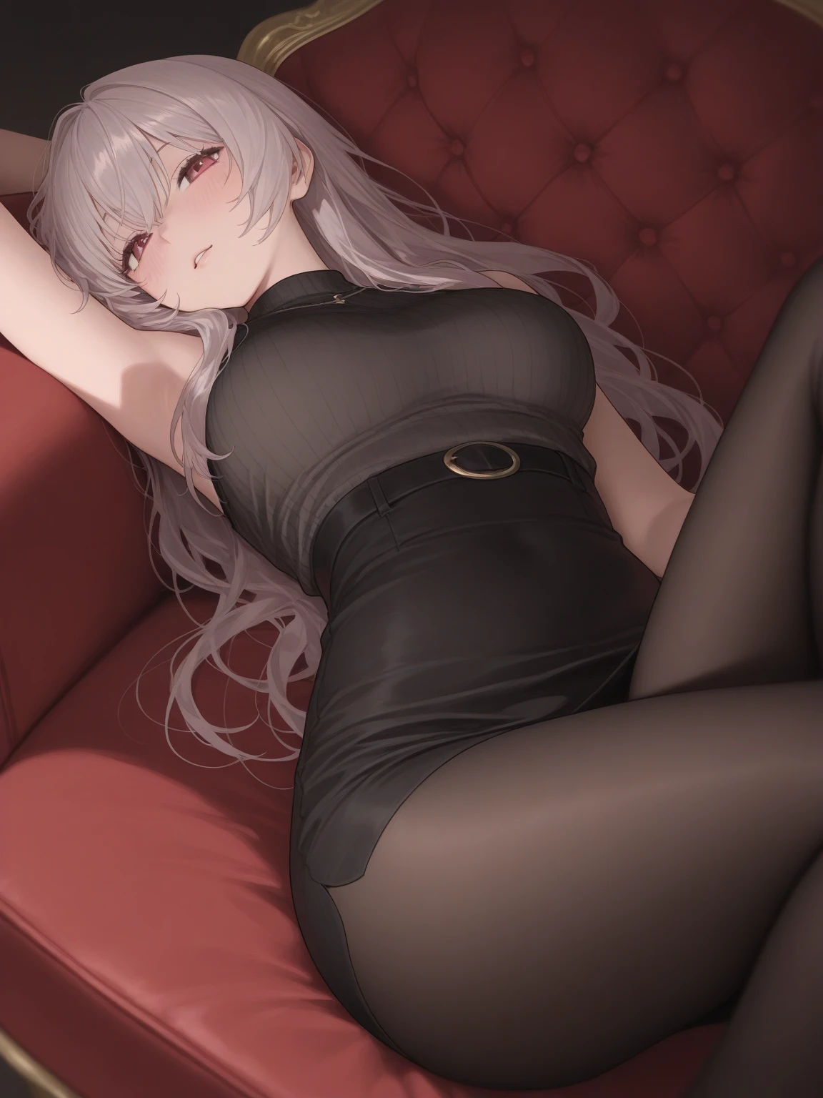 1 girl, beautiful girl, Body length 170cm, 18 years, (by rubio, side hairstyle) , (Red eyes), realist eyes, beautiful and sharp eyes), men's clothes, motorcycle clothing, big breasts , (8K Wallpaper), (street wallpaper) 8k, alto quilty, realist, beautiful realist, cool details, photo and gross, realist clothing, black fur, realist hair, realist eyes, Light and cool lighting, photo realist, cel shading, Gel lighting, ultra details, ((Riding a bicycle on the street)), (in the morning)