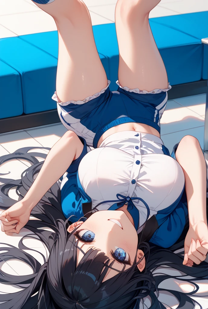 Long legs stretch up