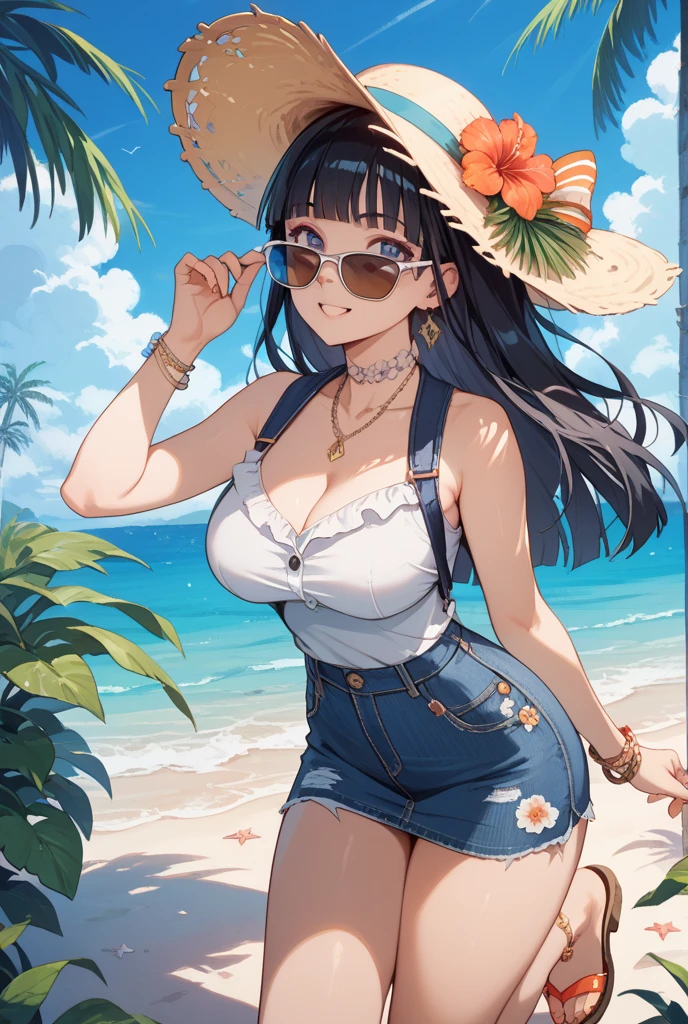 high quality, coastal,very big boob,very big ass, Swimsuit, Cowgirl