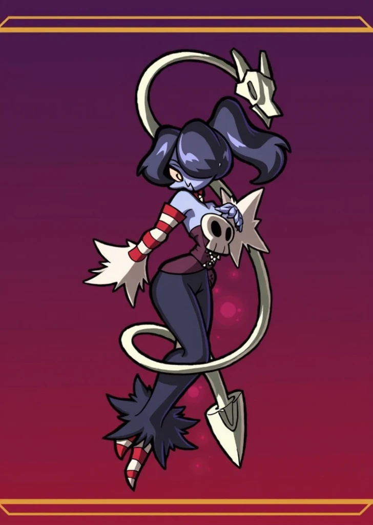 wavy, 1 loli, solo, small breasts, looking at viewer, bare shoulders, open sleeves, hair over one eye, red eyes, side ponytail, a ponytail, loose collar, skull, ((blue skin)), stitches, zombie, striped sleeves, stitched mouth, extremely detailed, highly detailed, perfect face, beauty, perfect eyes ((skeletal arm, vivid tails, big butt, big lips)), baggy eyes, makeup, big eyelashes, cute, adorable , serious, ((leviathan: 1.3)), full body, in lingerie, ecchi anime style, full body art, ecchi style, anime character, kneeling