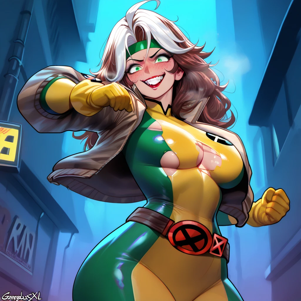 1girl, utsushimi kemii, boku no hero academia \\\\\ masterpiece, best quality, very aesthetic, absurdres, newest \\\\\\ slim body,///// by dodok,by nyantcha,cutesexyrobutts , by khyle,,//////light brown hair , cap, black catsuit . white background, simple background, dark brown eyes, zipper running down the middle, left slightly down to reveal her cleavage, concept art