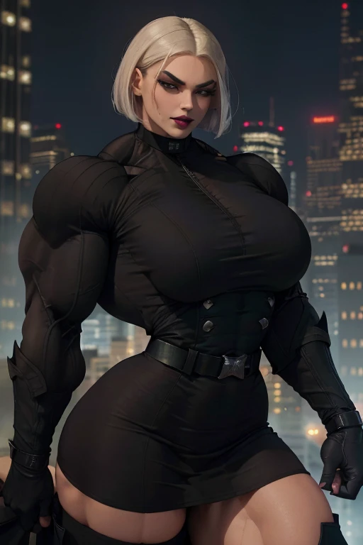 Gwen-aranha,illustration,pose sexy,Altas,traje detalhado e musculatura,seios grandes, Athletic body, perfectly shaped buttocks,high contrast, (8K UHD:1.2), (photorealistic:1.2),(masterpiece:1.4), (best quality:1.4),extremely detailed wallpaper, highly detailed illustrations, ((1 Girl)) , (super-complex details) official art, unity 8k wallpaper, ultra detailed, beautiful and aesthetic, masterpiece, best quality, ( zentangle, mandala, tangle, entangle), (fractal art:1.3) , masterpiece, , intricate detail,((bulking)),covered body upper body,(body builder:1.7), muscular, bob hair, busty, sexy, curvy, crazy abs, upper , from front angle, raised hand, armpit, looking into camera, masterpiece, best quality, high quality, high definition, high quality texture, high quality shadow, high detail, beautiful detailed, fine detailed, extremely detailed cg, detailed texture, a realistic representation of the face, realistic, colorful , delicate, cinematic light, side light, Lens Flare, Ray Tracing, tailed beautiful delicate face, detailed beautiful delicate eyes, mature female, ((long blonde hair, ponytail , bored, pompadour cut, muscular, toned, navel, ripped abs, thick thighs, broad shoulders, big arm muscles, meaty leg muscles, thick eyelashes, makeup, the ends of the hair are pink, cores vibrantes,facial expressions that exude confidence and allure,spider web pattern on costume,dynamic lighting,sharp focus,estilo anime,olhos brilhantes,quadris atraentes,cintura fina,Tall and fit build+pernas longas.