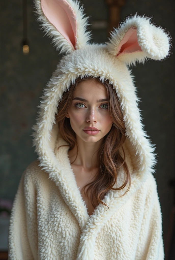 Génère une fille hyper sexy 🥵🍒🍑 déguisé en fille lapin