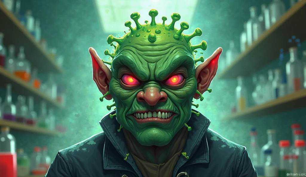 Snot for brains man, concept art, 4k