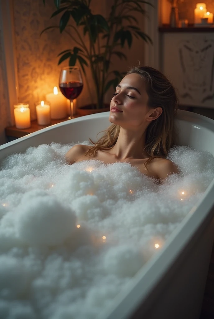 In the bath