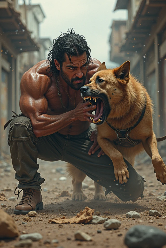 A man killing furry brutally