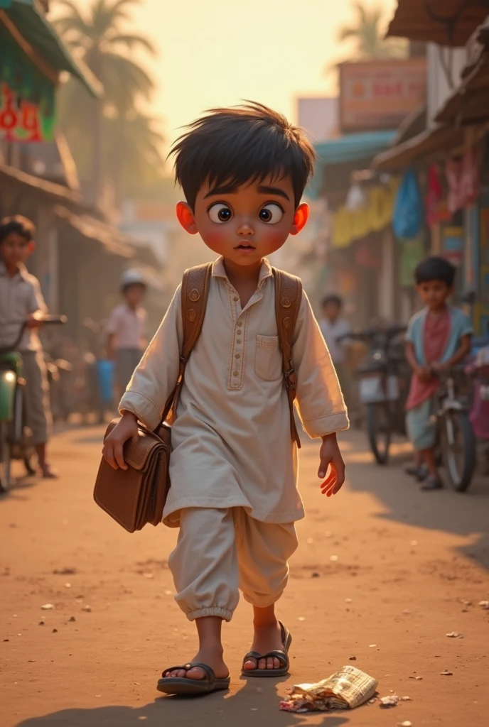 A boy driving a rikshaw in Faislabad pakistan