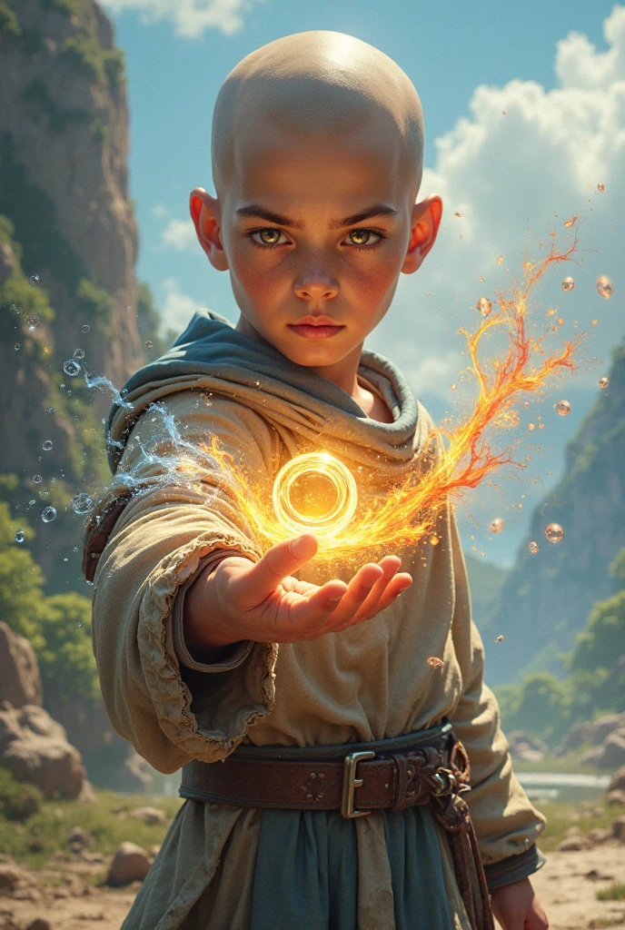 Little monk in the big forest, Black magic magnetism, shards, Glowing, neonlight, ore, picareta, 3D mine, High detail xiao 'he's