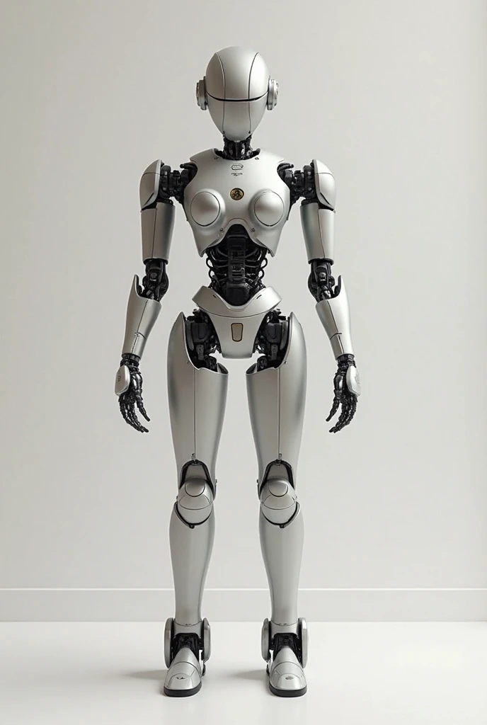 Intricate 3d rendering of beautiful ceramic silhouette highly detailed female robot face, ciborgue, robot parts, 150mm, beautiful studio soft light, Luz de aro, detalhes vibrantes, ciberpunk de luxo, RENDA, surreal, Anatomy Science, facial muscles, fios de cabo, microchip, elegante, fundo bonito, Octane rendering, Estilo HR Giger, 8k, melhor qualidade, obra de arte, illustration, Muito delicado e lindo, muito detalhado, CG, uniforme, papel de parede, (fidelidade, fidelidade: 1.37), incredible, detalhe fino, obra de arte, melhor qualidade, arte oficial, Papel de parede CG Unity 8K muito detalhado, pernas nuas, barefoot, Unbelievably ridiculous, Mulher , Anthropomorphic, retrato de corpo inteiro, standing