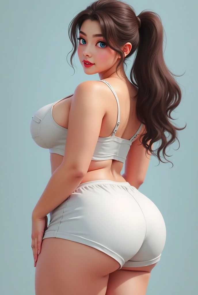 (The FW), 1womanl, Solo, 16 year old, at the school, 7headed body, (cute face), (Ideal ratio body proportions),(huge ass: 1.6), ?????, oiled skin, oiled body, Wet, long-hair, white hair, A slender, big buttocks, beauty legs, Skinny Legs, surrealism, at the school, Cinematic lighting, depth of fields, One-person viewpoint, F/1.8, 135 mm, nsfw, masutepiece, ccurate, ((Anatomically correct)), Textured skin, Super Detail, high details, High quality, awardwinning, Best Quality, hight resolution, 8K