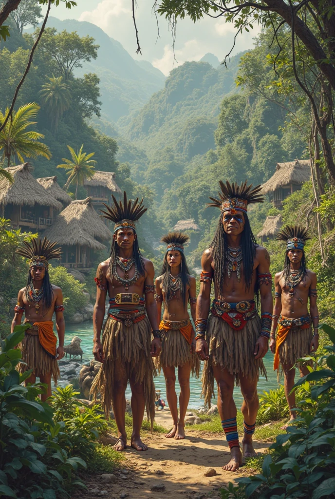 tribe of indians in the amazon rainforest
